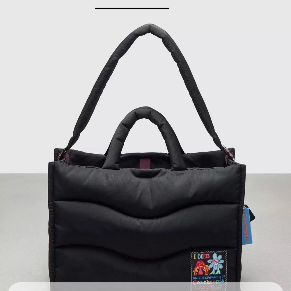 Coachtopia Loop Tote With Wavy Quilting